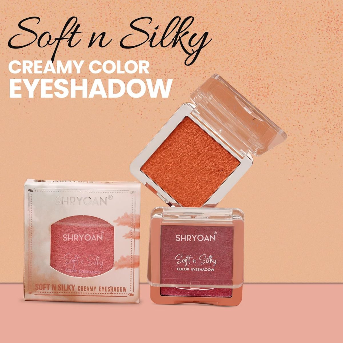 Shryoan Soft And Silky Color Eyeshadow| Shimmer Finish, Highly Pigmented with Mineral Oil | Creative Glam Look Eyeshadow (Shade 18) (5g) - Image 2