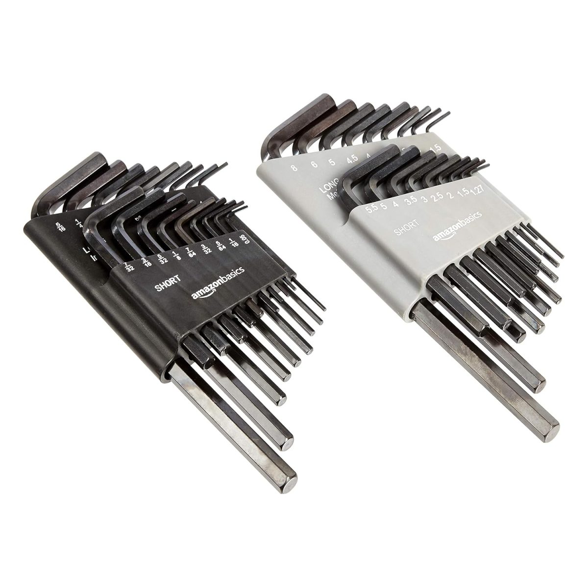 amazon basics 36-Piece Allen Wrench/Hex Key Set - Inch/SAE and Metric