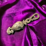 Blissful Decor presents Brass Kajrota Kajal Dani,Brass kajal Pati Storage Unit - Pack of 1, Gold, 17 x 4 x 3 Centimeters - Image 3