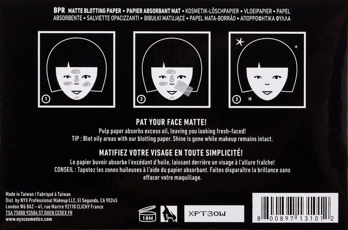 NYX Matte Blotting Paper, White, 50 Count - Image 2
