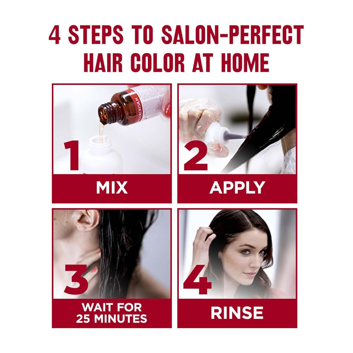 Revlon ColorSilk Permanent Hair Color For Women, Salon Perfect Hair Colour at Home with 100% Grey Coverage | Pro-Keratin & No Ammonia | Up to 8 Weeks of Colour | Shade - Brown Black 2N (Pack of 1) - Image 4