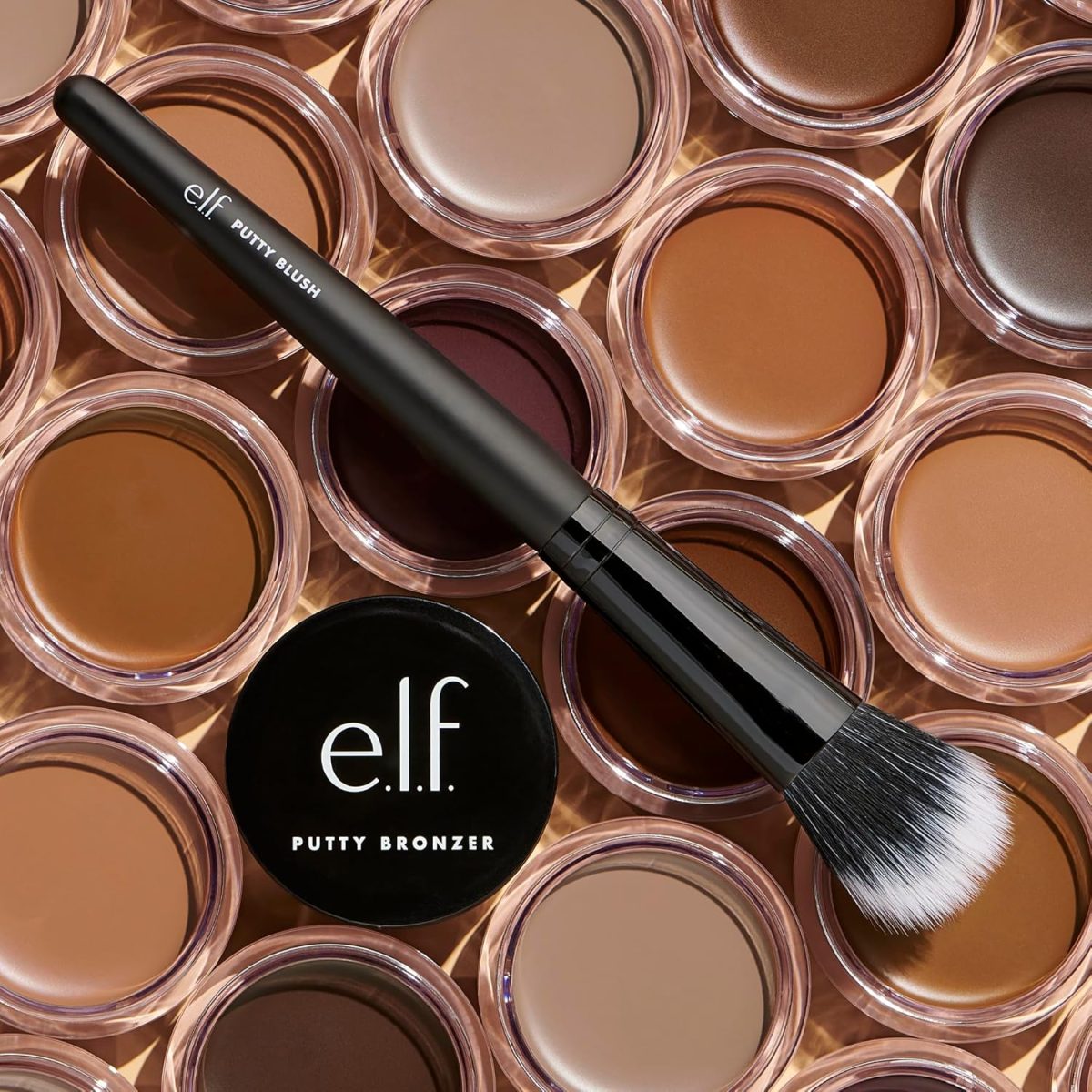 e.l.f. Putty Blush Brush, Vegan Makeup Tool, Flawlessly Applies Putty & Cream Formulas, Creates Airbrushed Effect 1 Count (Pack of 1) - Image 3