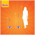 Gala Turbo Triangular Spin Mop Handle with Refill, Durable Replacement Handle with Rubber Grip For Turbo Spin Mop - Image 7