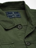 The Indian Garage Co Men's Cotton Slim Fit Solid Full Sleeves Cutaway Collar Casual Over Shirt - Image 2