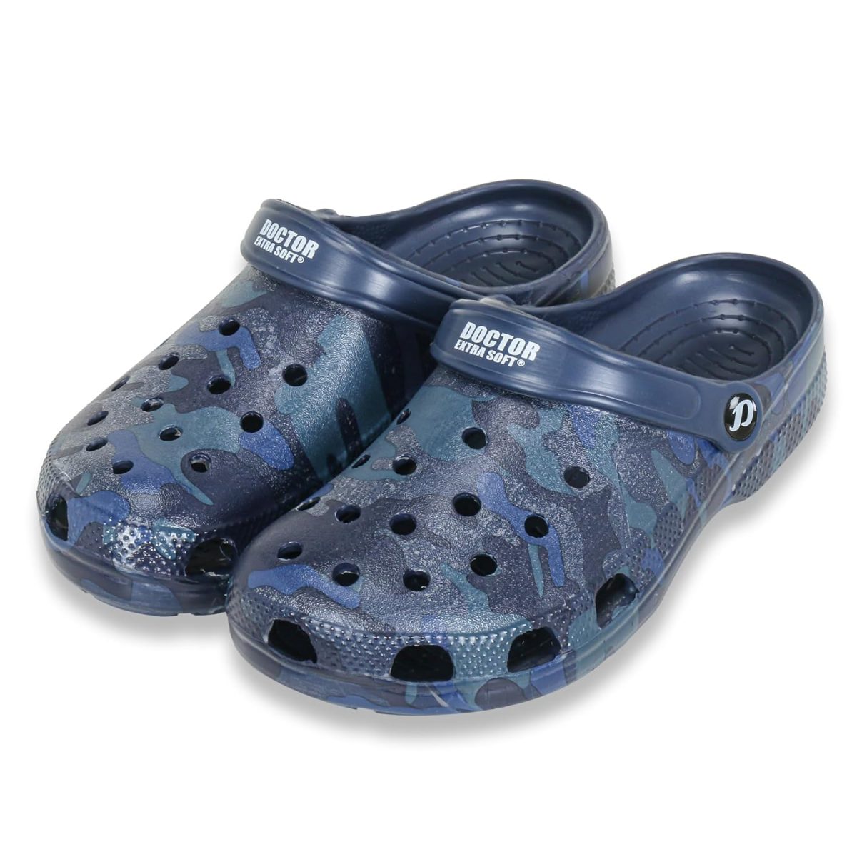 DOCTOR EXTRA SOFT Men's Classic Graphic Casual Clogs/Sandals with Adjustable Back Strap for Adult | Comfortable & Light Weight | Stylish & Anti-Skid | Waterproof & Everyday Use Mules Gents & Boys D-503 - Image 4