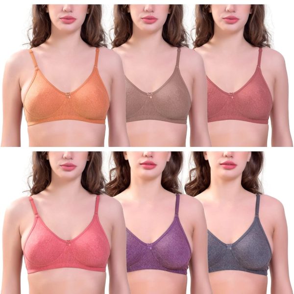 SkyBeauty Premium Women's Non Padded Every Day Bra Multi-Pack