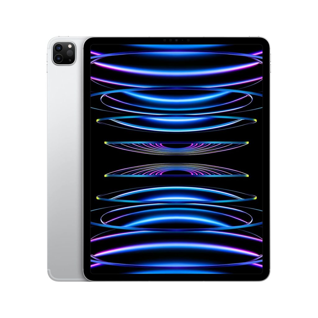 Apple iPad Pro 12.9″ (6th Generation): with M2 chip, Liquid Retina XDR Display, 2TB, Wi-Fi 6E + 5G Cellular, 12MP front/12MP and 10MP Back Cameras, Face ID, All-Day Battery Life – Silver