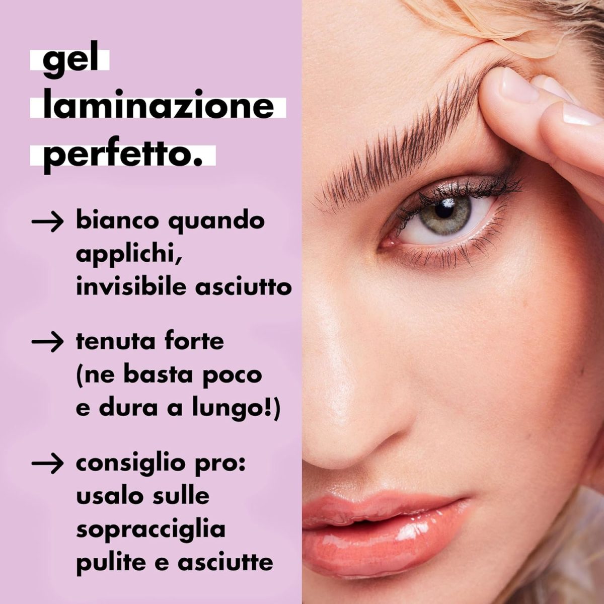 e.l.f. Brow Laminating Gel, Strong-Hold, Clear-Drying & Water-Resistant Brow Gel Creates Laminated Brows, Comb & Sculpt Brows, Vegan & Cruelty-free - Image 4