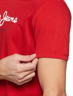 Pepe Jeans Men Cotton Solid Slim Fit T-Shirt - Image 4