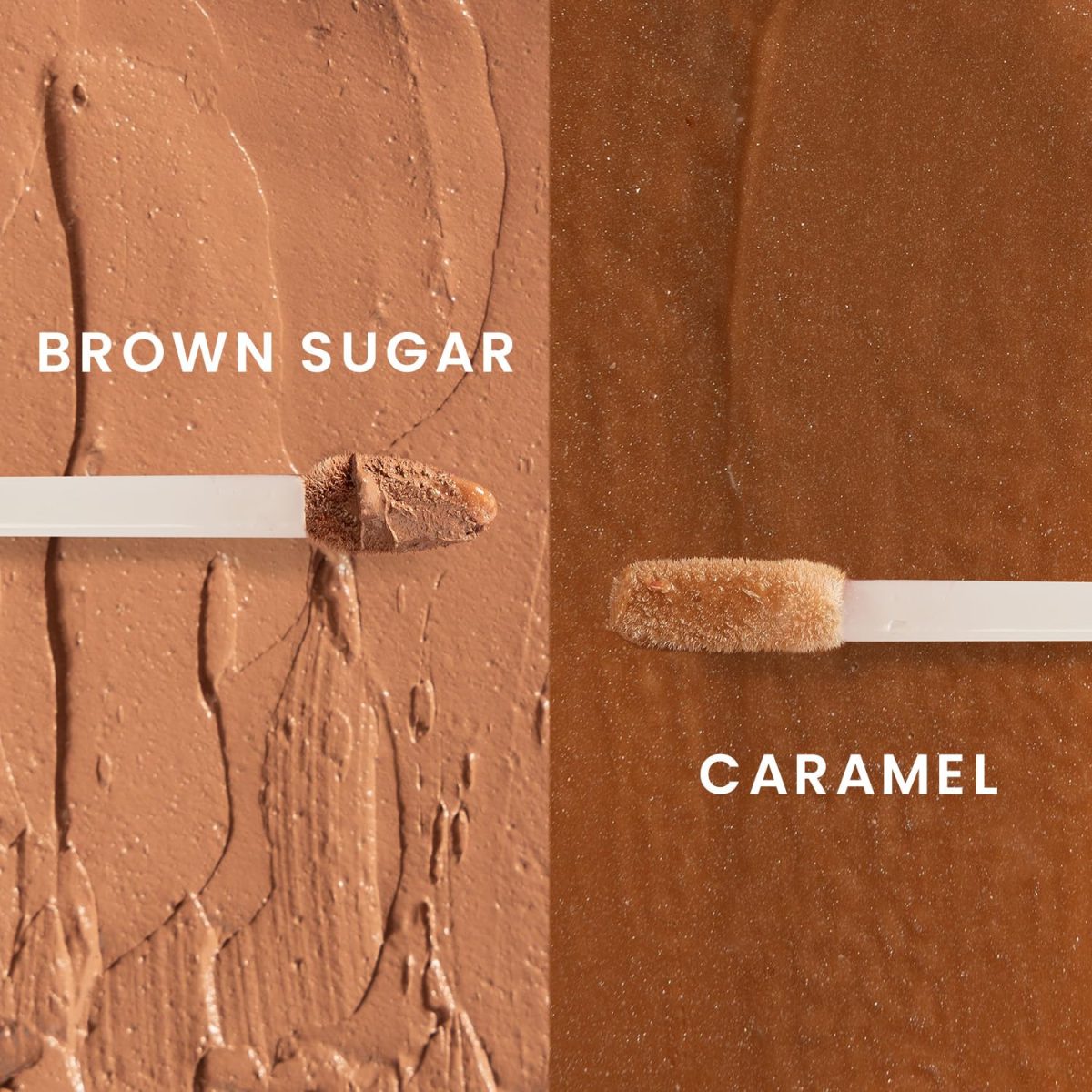 Koe Beauty Double Dip | Brown Sugar & Caramel | Warm Neutral Brown Matte Lipstick (2ml) Plus Rich Golden Glaze Buttery Finish Lip Topper (2ml) | Perfect Balance of Color & Shine - Image 2