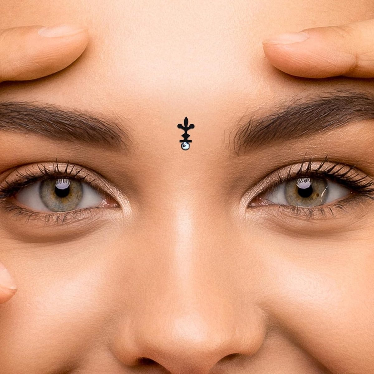 Comet Busters Different Designs Fancy Black Bindi (BIN655)(10mm) - Image 7