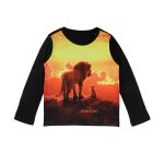 Lion King by Wear Your Mind Boy's Plain Regular fit Long Sleeve Top (DLKF0012.2_Yellow 13-14Y)