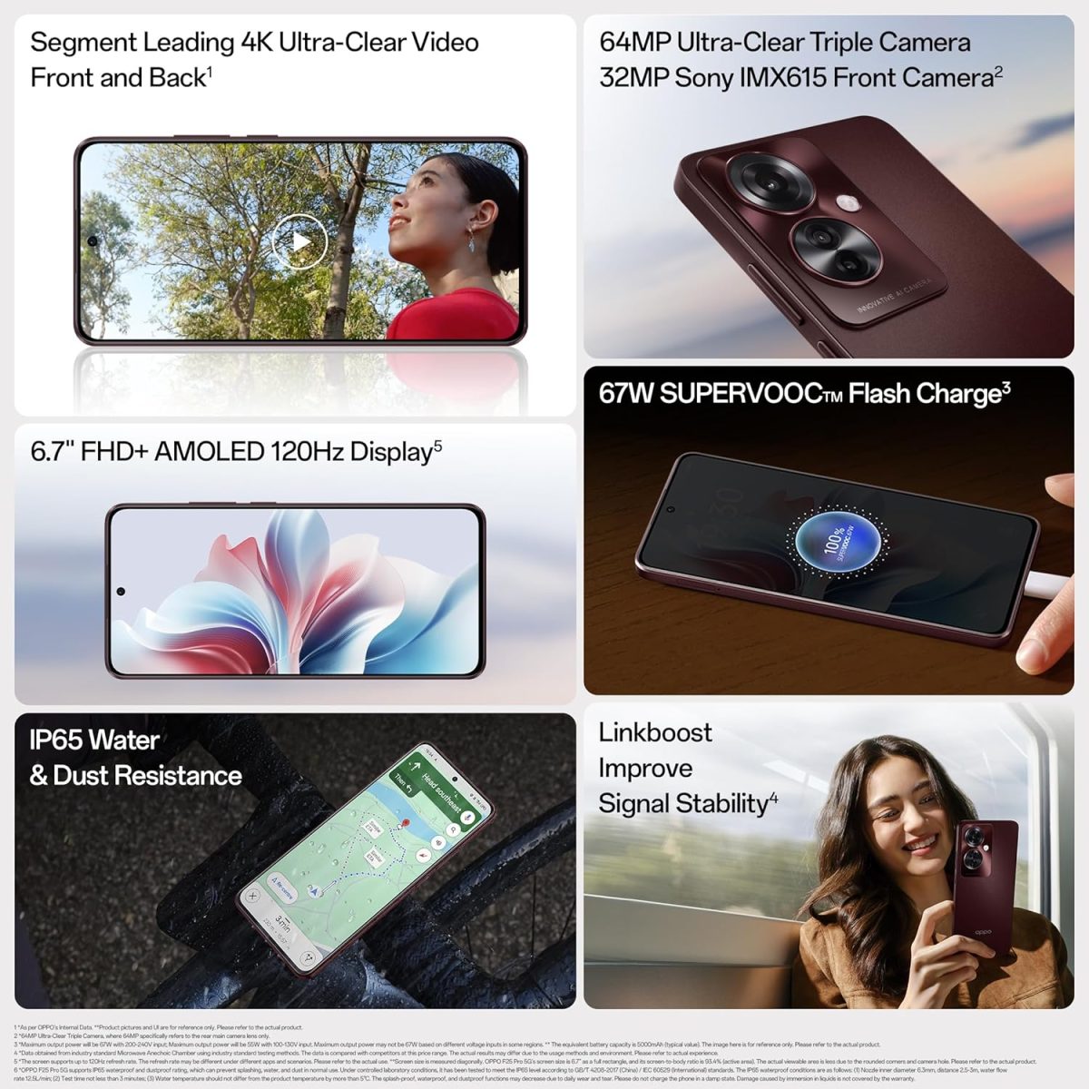 Oppo F25 Pro 5G (Lava Red, 8GB RAM, 128GB Storage) with No Cost EMI/Additional Exchange Offers - Image 2