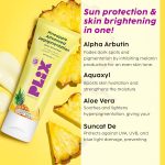 PLIX - THE PLANT FIX Pineapple Advanced Depigmentation Dewy Sunscreen SPF 50 PA++++ | Alpha Arbutin & Aquaxyl | Reduces Pigmentation, Protects from UV & Blue Light, Hydrates Skin | Vegan & Paraben-Free | 50g - Image 4