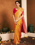 SIRIL Women's Paithani Silk Saree | Chandrakor Paithani Saree With Unstitched Blouse Piece - Image 4