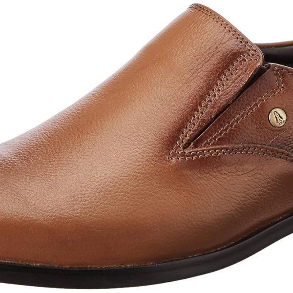 Hush Puppies 8553 Alpha Slipon E 24 Tan Casuals Shoes For Men|Birthday Parties|Family Gatherings|School Performances|Flexible|Other Occasions