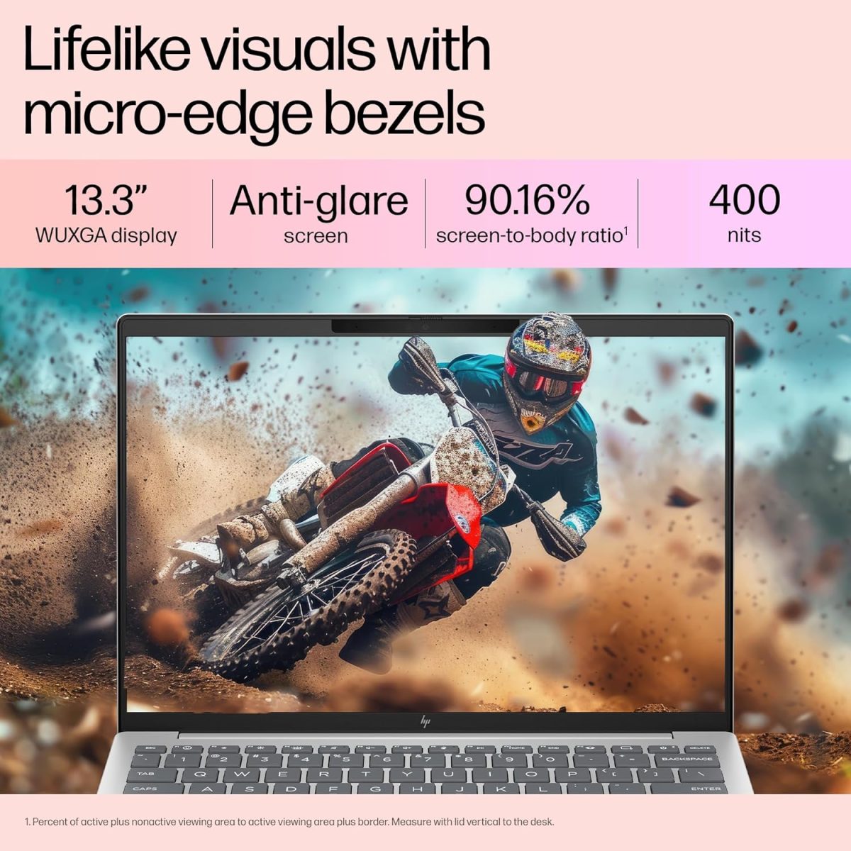 HP Pavilion Aero, AMD Ryzen 5-8640U AI Laptop (16GB RAM, 512GB SSD), WUXGA, 13.3"/33.8cm, Win 11, Office 2021, Silver, 1Kg, AMD Radeon Graphics, Ultra-Light, 5MP Camera, bg0016AU - Image 4
