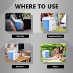 Robustt Mini Refrigerator - Frost Free Compact And Portable With 7.5 Liter Capacity, Food Grade, Low Noise And Thickened Inner Liner, Suitable For Car Use (Pack Of 2) Blue - Image 8