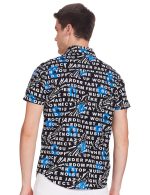 KETCH Men Cotton Slim Fit Printed Half Sleeve Shirt - Image 2