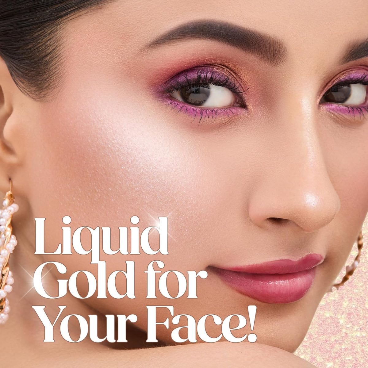Hilary Rhoda Ultra Glow Liquid Highlighter | Illuminating & Glitter Liquid Highlighter | Dewy Finish | Cruelty-Free & Vegan | Luminescent Finish | Weightless Formula -3.8g (Ultra Pearl -Shade 01) - Image 3