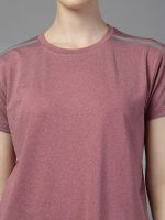 CHKOKKO Women's Polyester Regular Fit Round Neck Gym Sports T-Shirts - Image 7