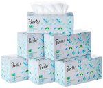 Amazon Brand - Presto! 2 Ply Facial Tissue Box | 1200 Pulls | 200 Pulls X 6 Cartons | Soft And Highly Absorbent | 100% Natural Virgin Cellulose Fiber
