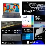 Thomson 15.6 Inch In-N15I Windows 11, Intel Corei3 12Th Gen 1215U (8GB DDR / 512GB SSD/Backlight Keyboard) Window 11 (Stylish, 1.65Kg, Ultra Performance/Grey Brush) Notebook - Image 4