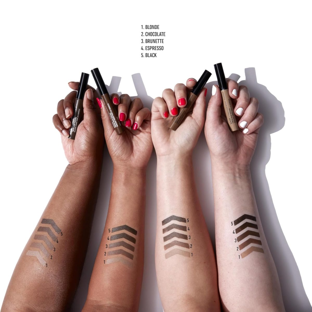 Nyx Professional Makeup Tinted Brow Mascara, Dark Brown, 6.2g - Image 3
