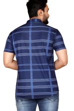FABRIPPLE Men's Printed Half Sleeve Shirt for Casual Wear | Stylish Geometric Pattern Slim Fit for Men | Summer Trendy Short Sleeve Shirt - Image 2