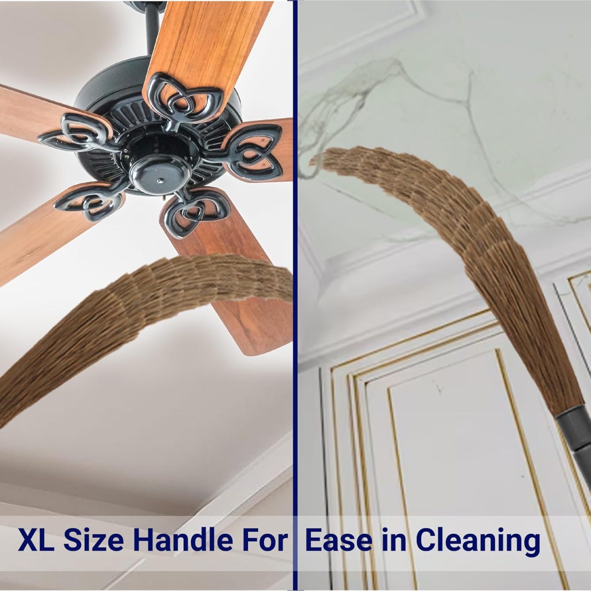 Chakaachak No Dust Broom for Cleaning Floors| No Dust Broom with Washable Fibers| Broom for Home Cleaning| Highly Durable Broom | Broom with Long Handle (XL)| Jhadu for Floor Cleaning - Image 2