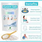 Happy Squirrel Epsom Salt for Foot | 100% Pure Epsom Salt for Bath | Unscented Magnesium Sulphate | Genuine alternate of Magnesium Oil for Feet and Pain Relief (900 Grams) - Image 4