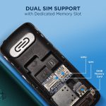 (Refurbished) Motorola All-New A200 Dual Sim keypad Phone (with Voice Feature) | 2 Years Replacement | Long Lasting Battery | Wireless FM | Bluetooth Connectivity | Auto Call Recording (Teal Blue) - Image 4