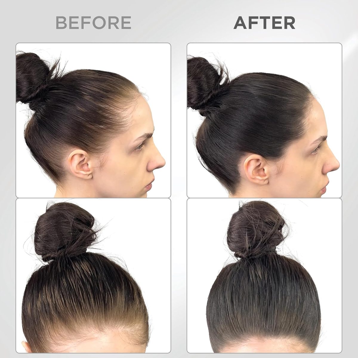 THICK FIBER Root Touch Up & Hairline Powder with Precise Brush for Grey Root Coverage & Thin Hair (Black, 4g) – Water & Sweat Resistant – Hair Loss Concealer for Women, Bald Spots & Hair Fill-In - Image 4