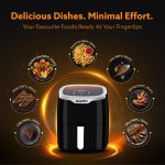 AGARO Galaxy Digital Air Fryer For Home, 4.5L, Electric Air Fryer, Convection Oven, 1400W, 7 Preset Programs & Reheat, 360 Degrees Air Circulation, Digital Touch Display, Bake, Roast, Toast, Black - Image 5