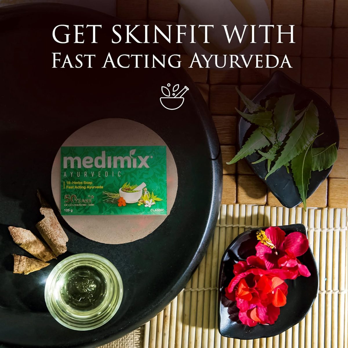 Medimix Ayurvedic Classic 18 Herbs Soap, 125 g (Pack of 8) - Image 9