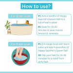 Happy Squirrel Epsom Salt for Foot | 100% Pure Epsom Salt for Bath | Unscented Magnesium Sulphate | Genuine alternate of Magnesium Oil for Feet and Pain Relief (900 Grams) - Image 5