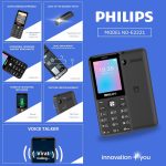 Philips All-New E2221 Sleek & Stylish |Keypad Mobile with 2.4" Screen|2500 MAH Battery | 2030mm Speaker| Wireless FM | Bright Torch| Digital Camera|Cool Gray - Image 8