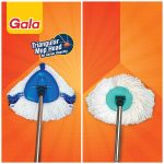 Gala Turbo Triangular Spin Mop Handle with Refill, Durable Replacement Handle with Rubber Grip For Turbo Spin Mop - Image 2