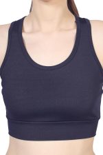 BLUEFICUS Premium Seamless Non-Padded Slip On Sports Bra Low Impact Workout Bras Activewear Sports Bra - Image 9