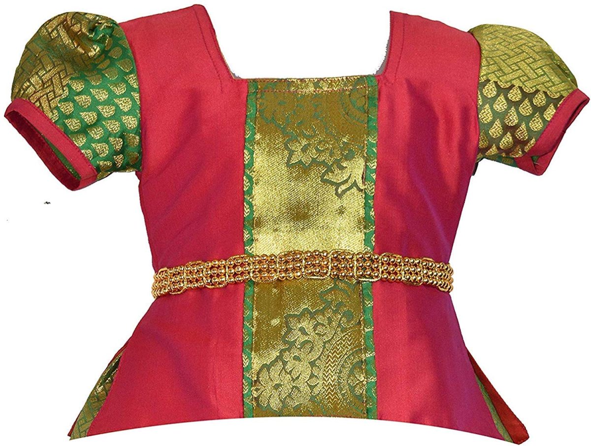 AMIRTHA FASHION Girls Traditional Lehenga Choli SARANYA PATTU WITH WAIST BELT(AMFSYPG) - Image 2
