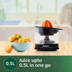 Philips Citrus Press Juicer HR2777/00, 0.5 Litre, 2 Sized Cones for different size fruit - Image 4