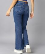 Nifty Womens Mid Rise Denim Wide Leg Jeans - Image 5