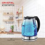 Pigeon by Stovekraft Crystal Glass Electric Kettle 1.8 litre with LED Illumination, Heat Resistant Pyrex 1500 Watt - Image 3