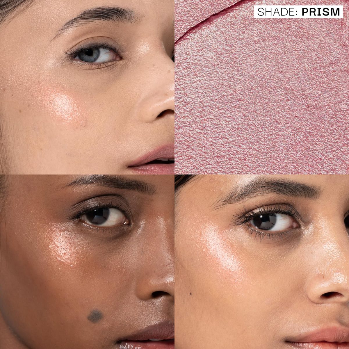 FAE Beauty Double Dew Highlighter | All-Over Multi-Use Illuminator | Long Wear | Ultra Fine Shimmer | Soft, Radiant Finish | Buildable, Blendable, Silky Formula | Enriched with Avocado oil, Jojoba oil & Vitamin E | Shade - Prism (7.5 g) - Image 2