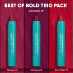 Parul Garg Beauty All-Time Bestsellers Lip Crayon Set | Top 3 Creamy Matte Lipsticks | Rose Pink, Berry & Fuchsia | Bestselling Shades | Vegan, Paraben-Free | Made in India (Best Of Bold) - Image 2