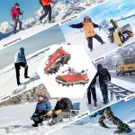 UDee Ice Cleat 10 Spikes Crampons,True Stainless Steel Spikes and Durable Silicone, Crampons for Hiking On Ice & Snow Ground,Mountian. - Image 4