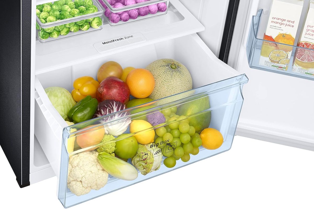 Samsung 322L 2 Star Inverter Frost-Free Convertible 5 In 1 Double Door Refrigerator Appliance (RT37C4522B1/HL,Black Doi) - Image 6