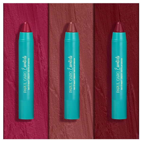 Parul Garg Beauty All-Time Bestsellers Lip Crayon Set | Top 3 Creamy Matte Lipsticks | Rose Pink, Berry & Fuchsia | Bestselling Shades | Vegan, Paraben-Free | Made in India (Dusky Hues)