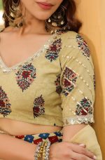 Janasya Womens Pure Cotton Readymade Floral Printed Lehenga Choli with Dupatta Set - Image 8