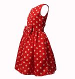ROZZBY Girl's Skater Mini Frock (SS_025_Red_3-4_Red_3-4 Years) - Image 3